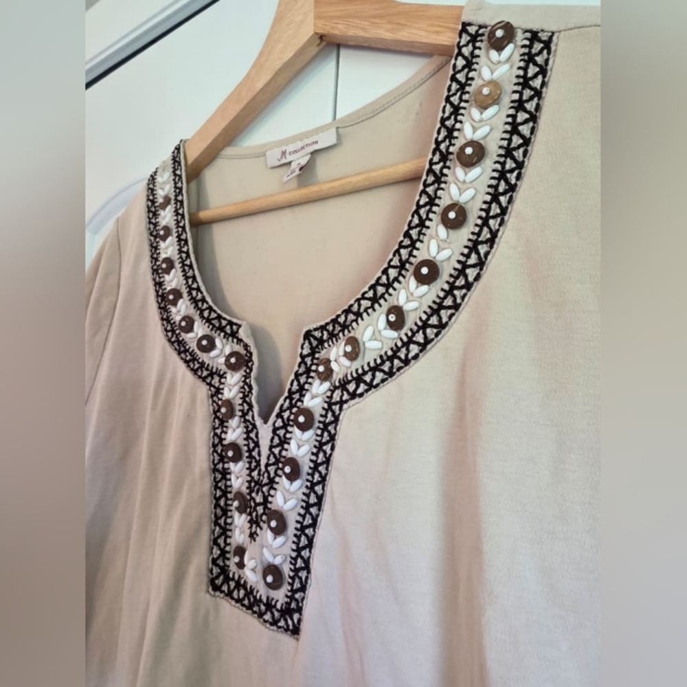 JM Collection Beaded Top - Picture 4 of 6